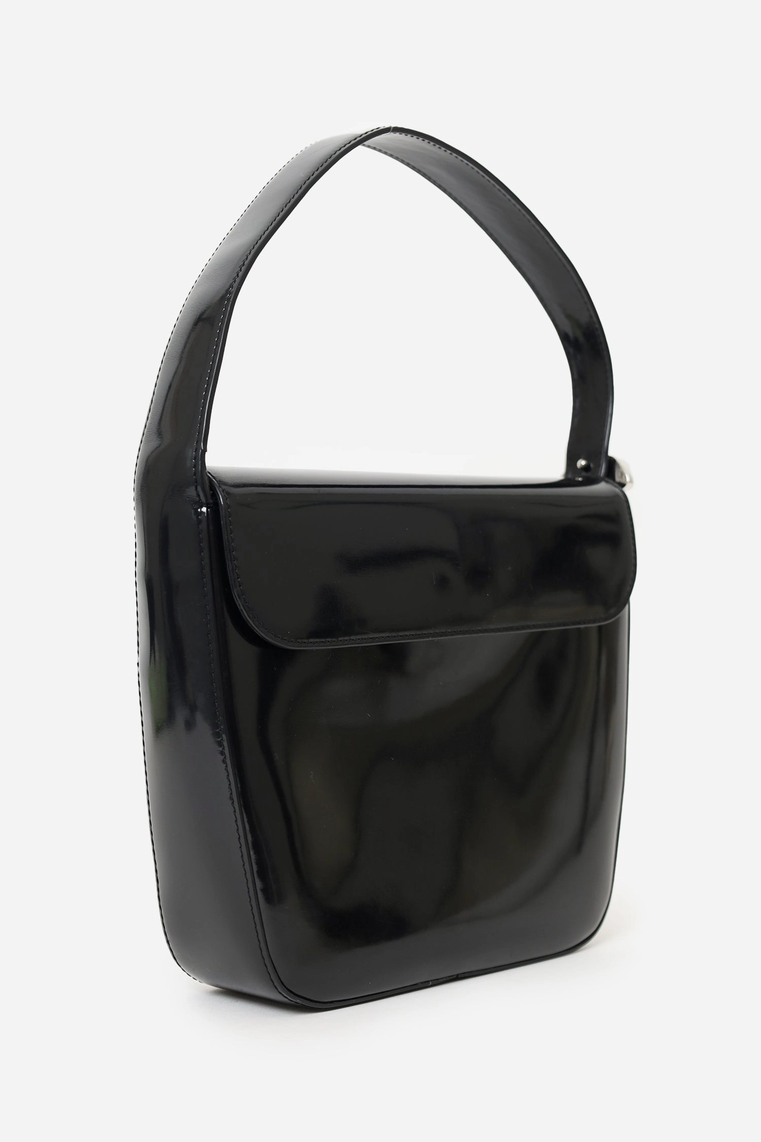 Cartier Black Patent Leather Panthre Shoulder Bag (As Is)
