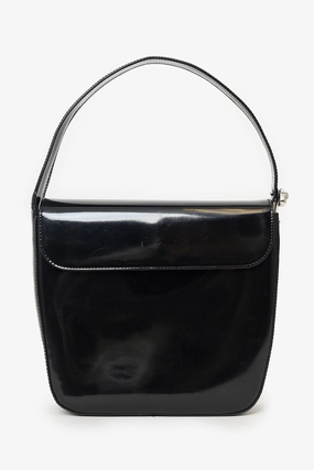Cartier Black Patent Leather Panthre Shoulder Bag (As Is)