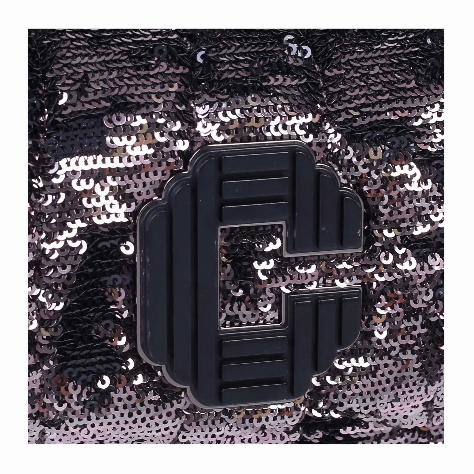 Carvela C Signature Mini Crossbody bag-Gunmetal