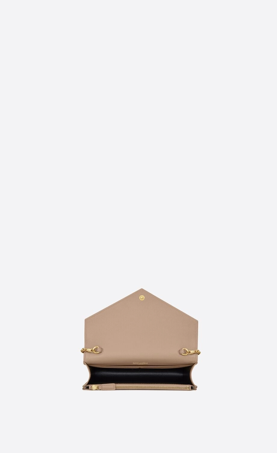 Cassandre Matelass Envelope Chain Wallet In Grain De Poudre Embossed Leather Leather Crossbody Bag for Women