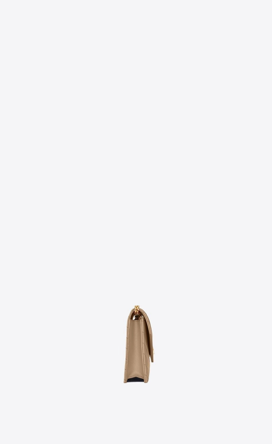 Cassandre Matelass Envelope Chain Wallet In Grain De Poudre Embossed Leather Leather Crossbody Bag for Women