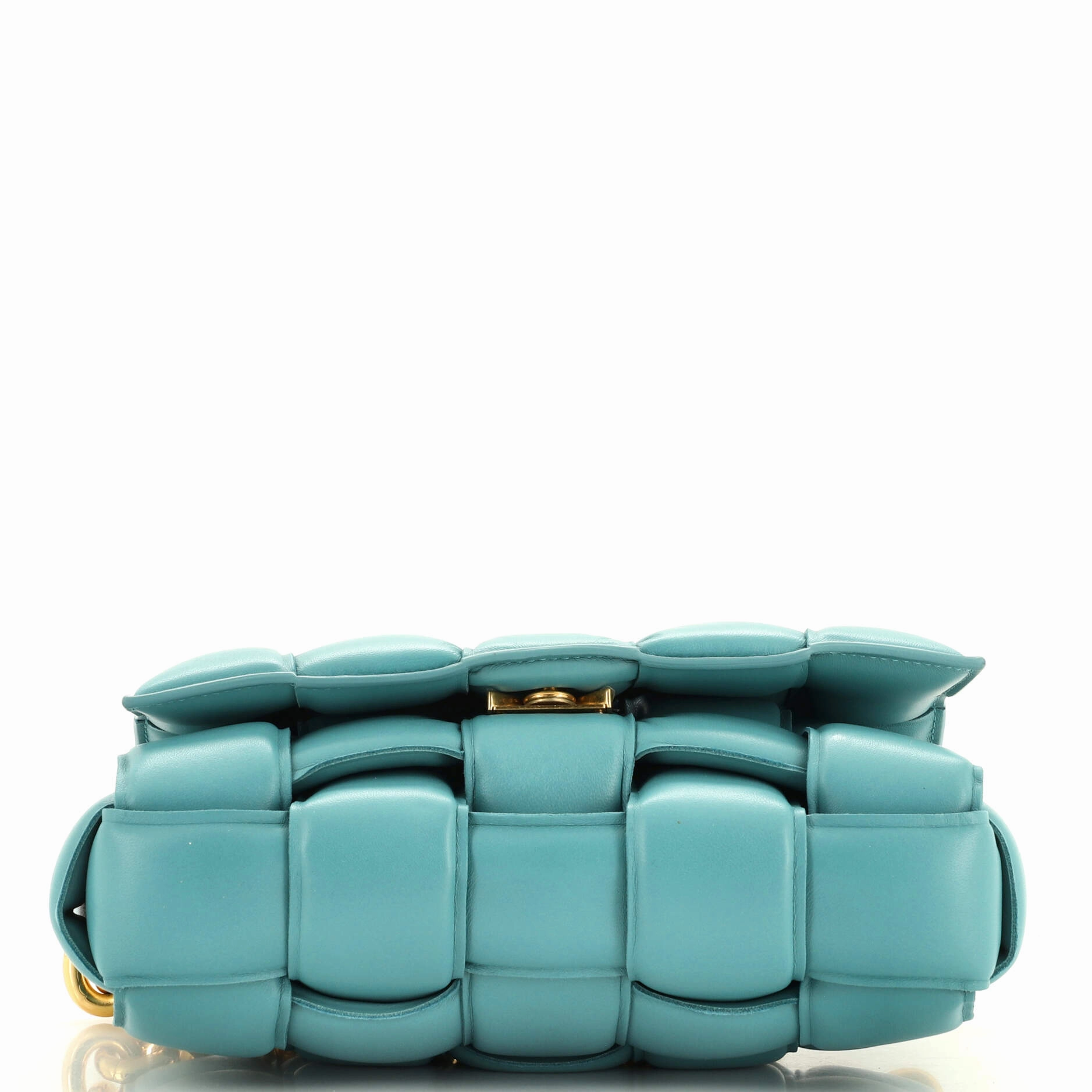 Cassette Chain Crossbody Bag Padded Maxi Intrecciato Leather