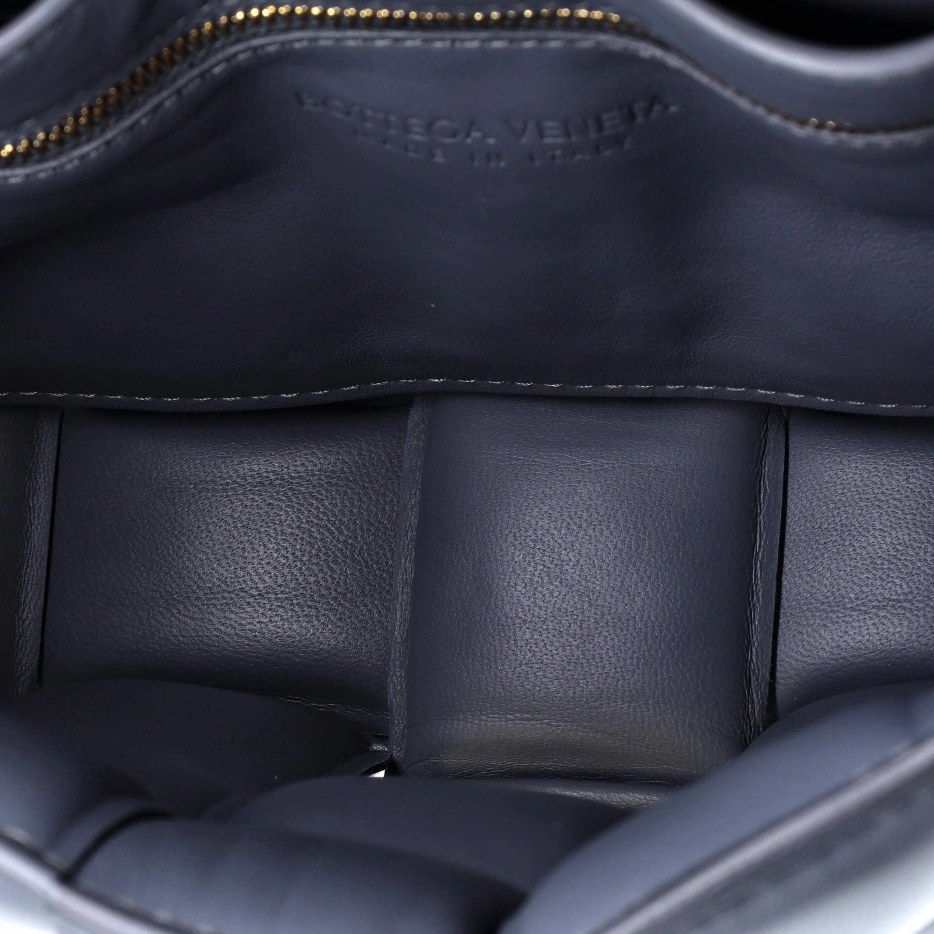 Cassette Crossbody Bag Padded Maxi Intrecciato Leather Small
