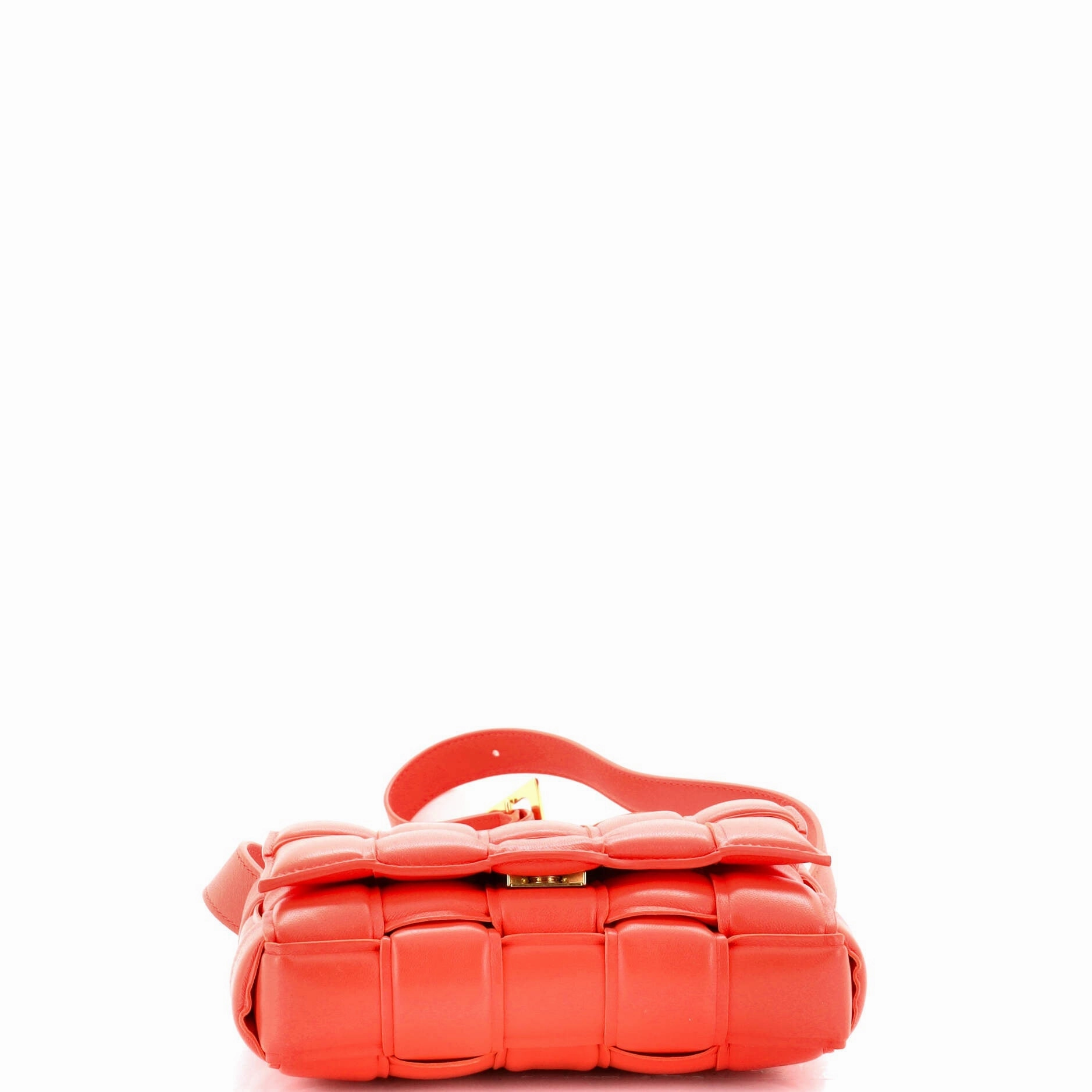 Cassette Crossbody Bag Padded Maxi Intrecciato Leather Small