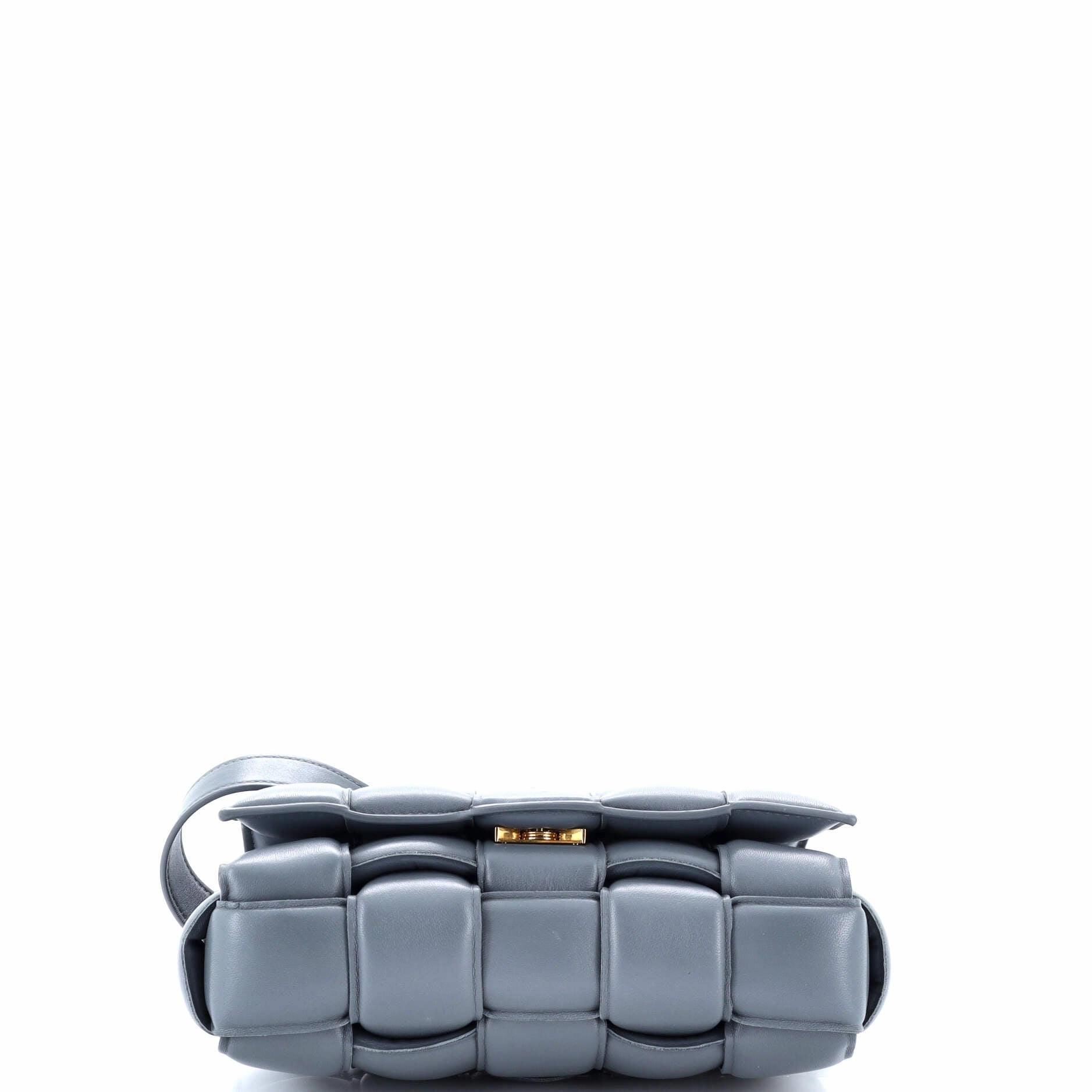 Cassette Crossbody Bag Padded Maxi Intrecciato Leather Small