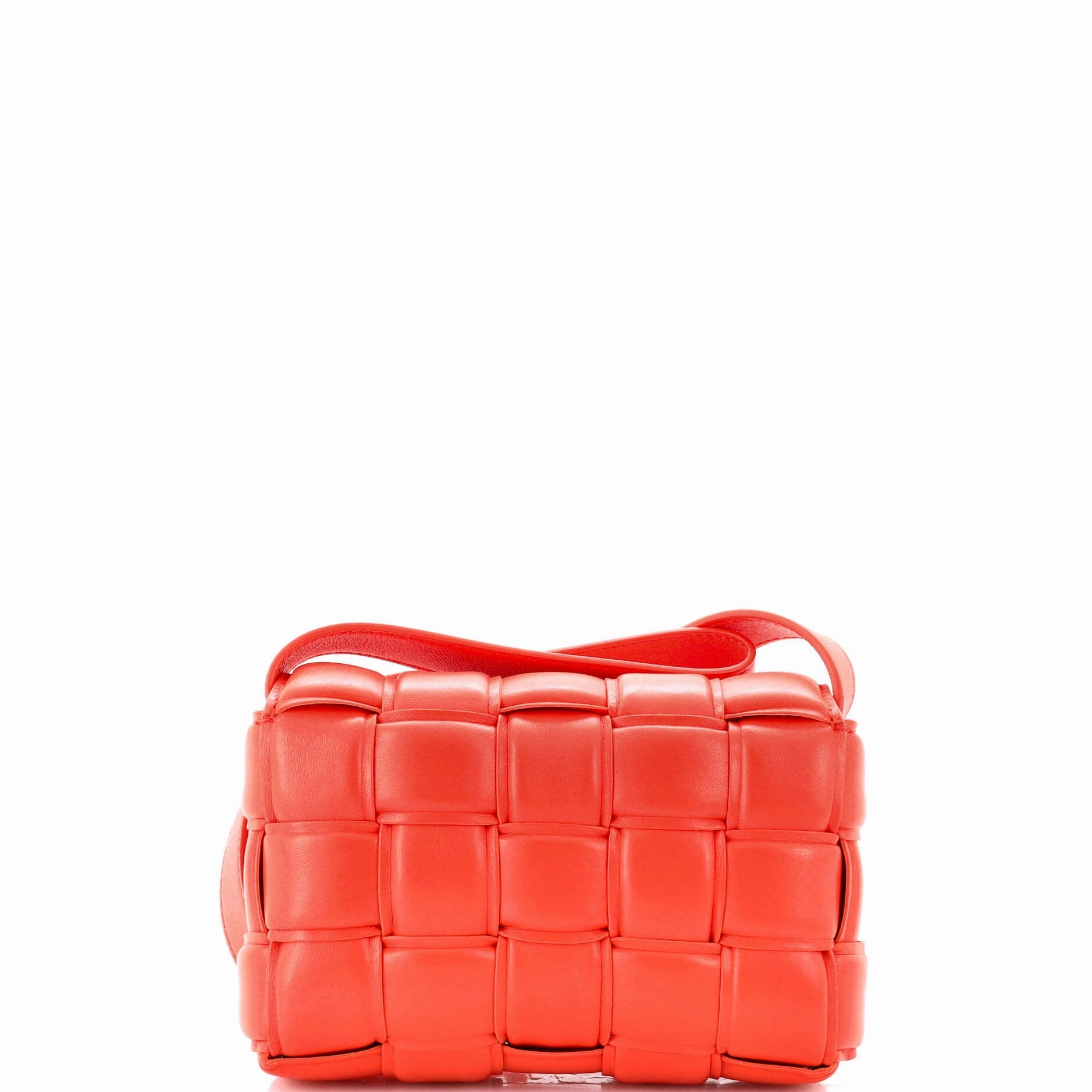 Cassette Crossbody Bag Padded Maxi Intrecciato Leather Small