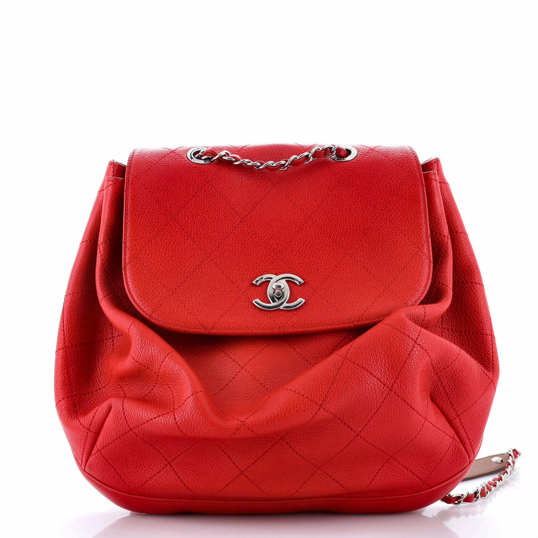 CC Drawstring Backpack Quilted Caviar Medium