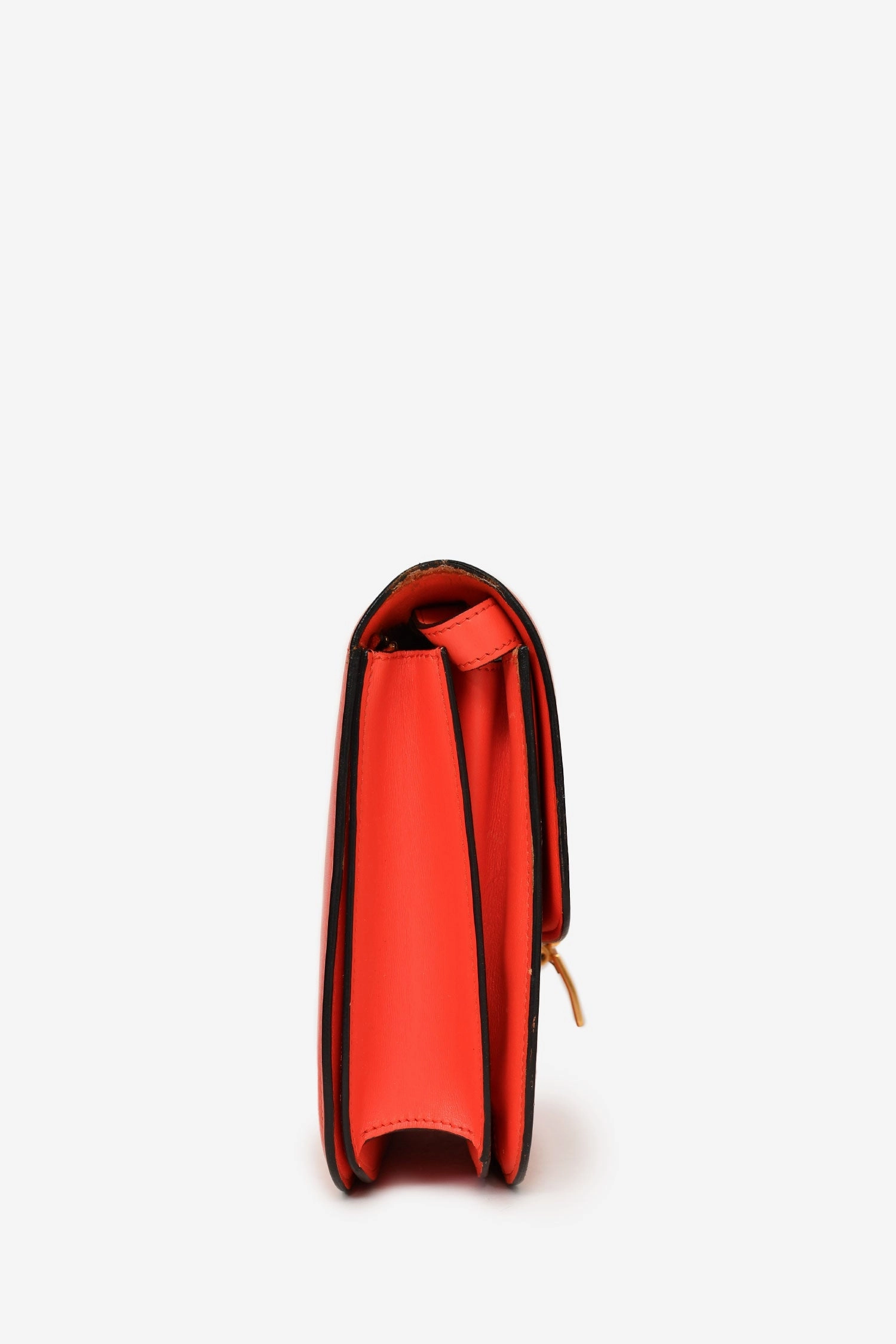 Celine 2012 Red Leather Medium Classic Box Crossbody Bag