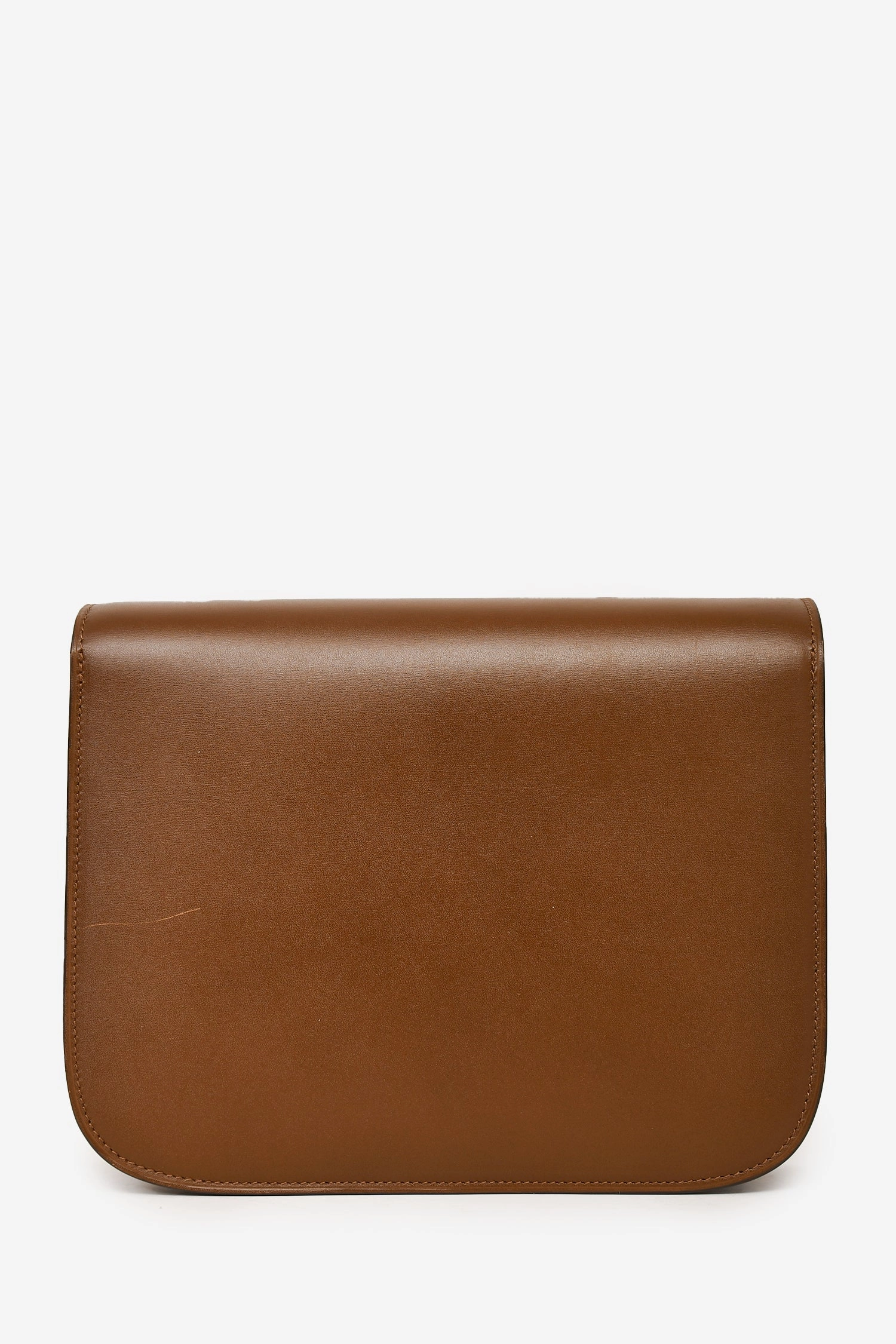 Celine 2016 Brown Leather Medium Box Crossbody