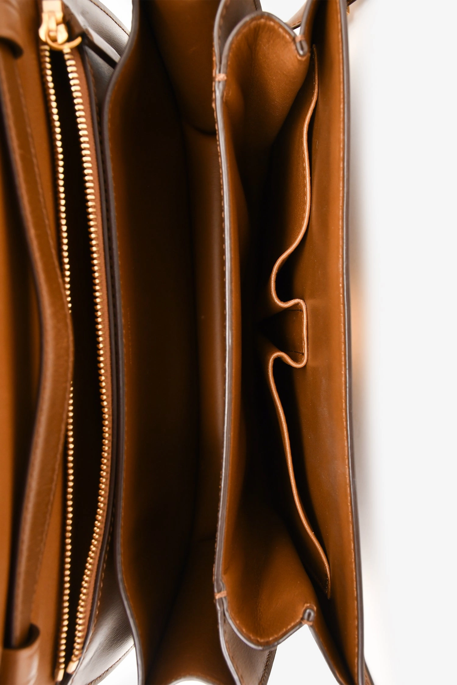 Celine 2016 Brown Leather Medium Box Crossbody