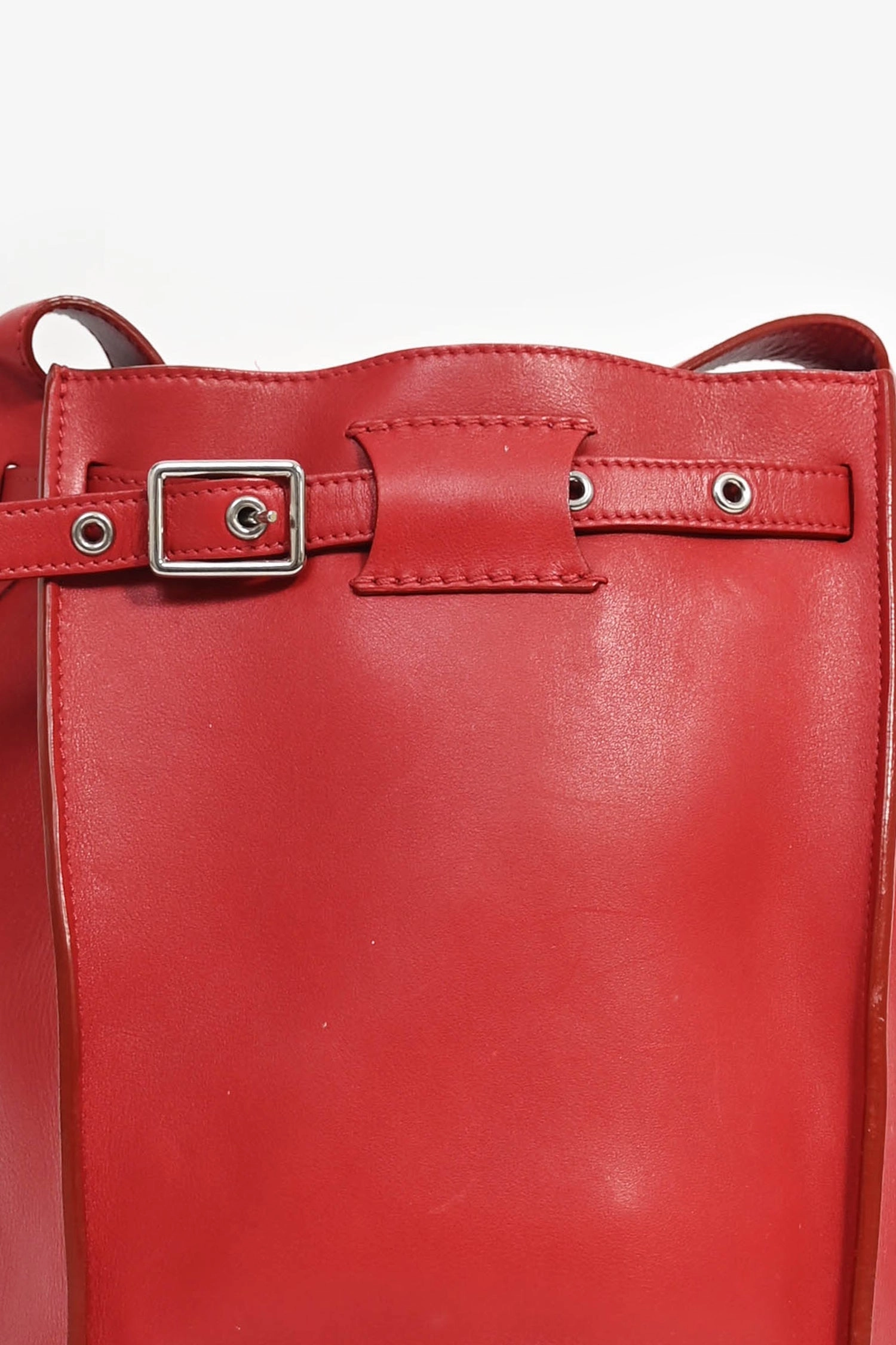 Celine 2017 Red Leather Bucket Bag (As Is)