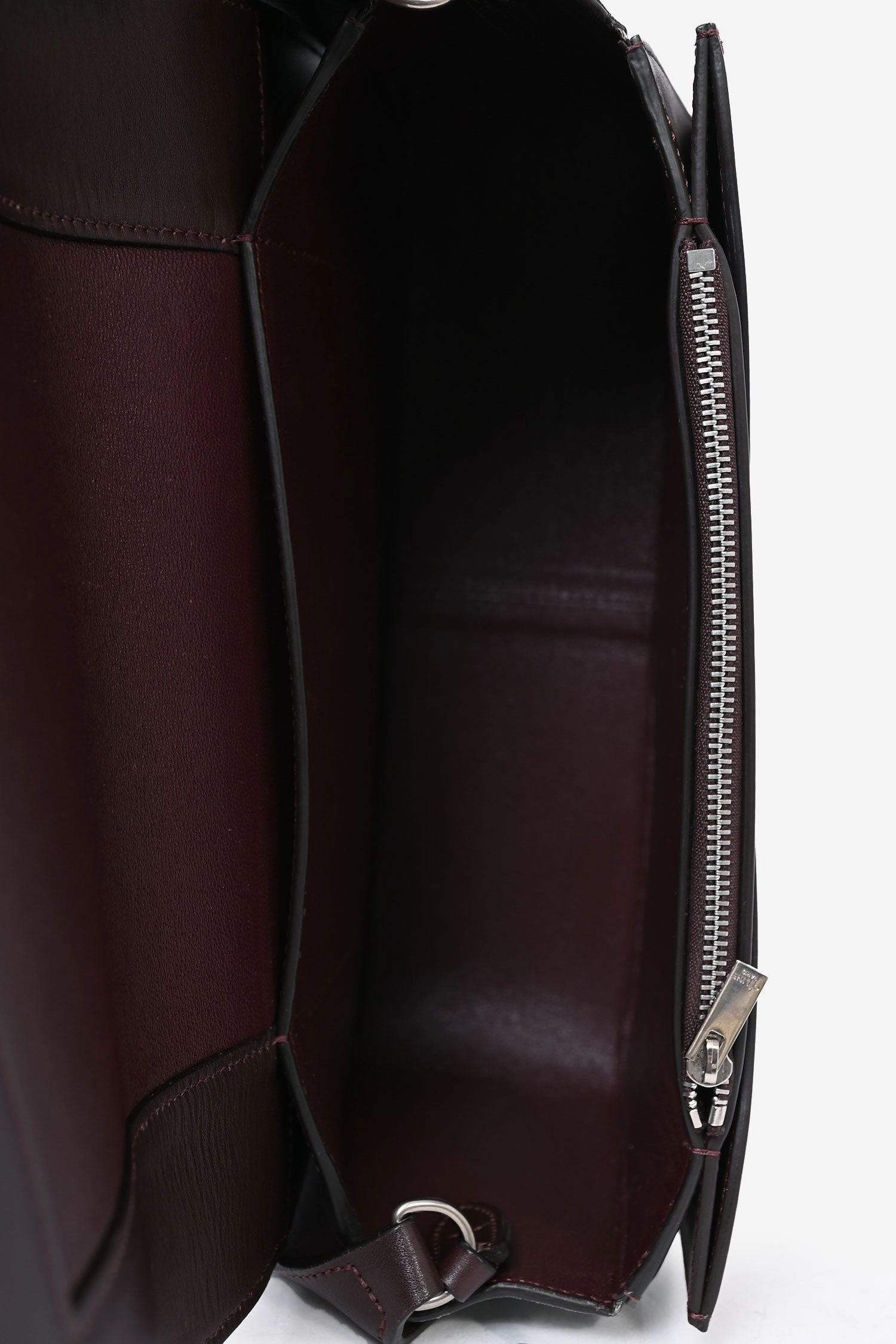 Celine 2018 Blue/Burgundy Leather 'Frame' Crossbody Bag