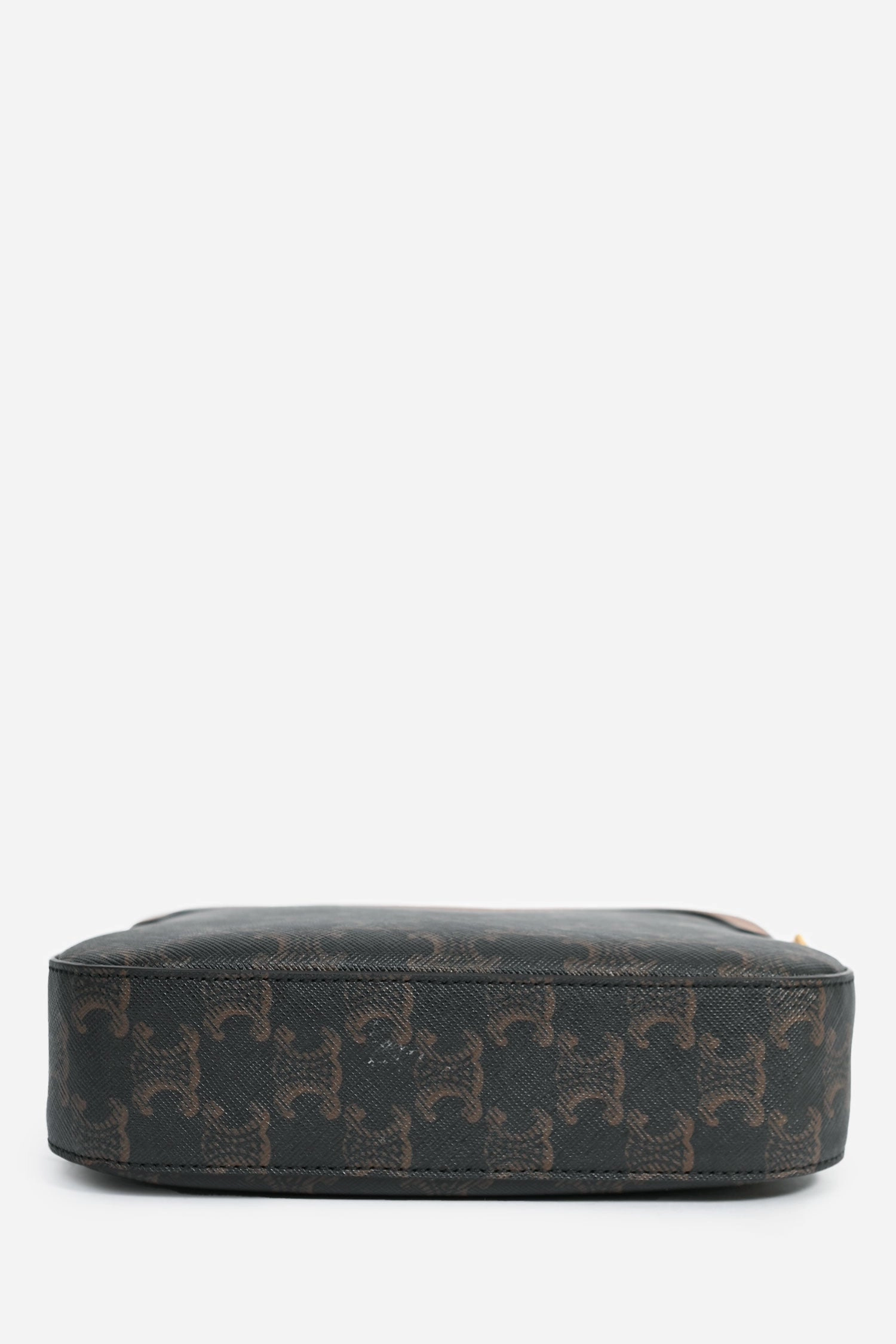 Celine 2019 Black/Brown Canvas/Leather Small Crossbody Bag