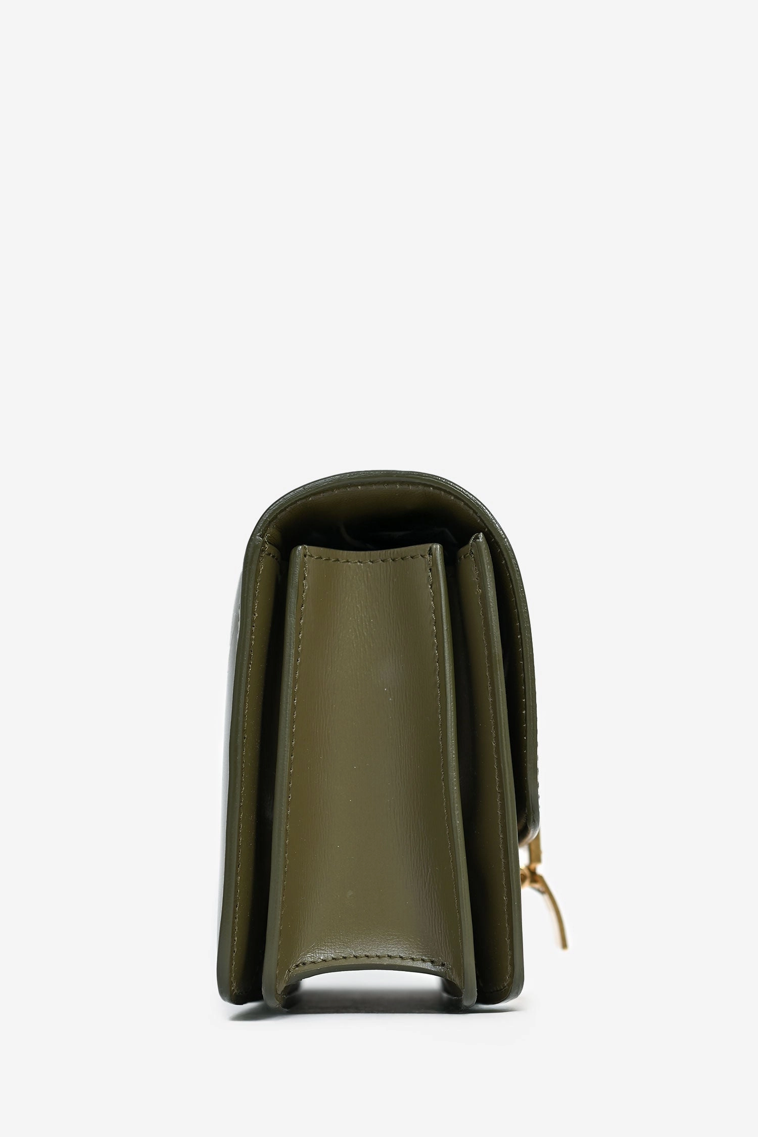 Celine 2019 Green Leather Nano Classic Box Bag with Strap