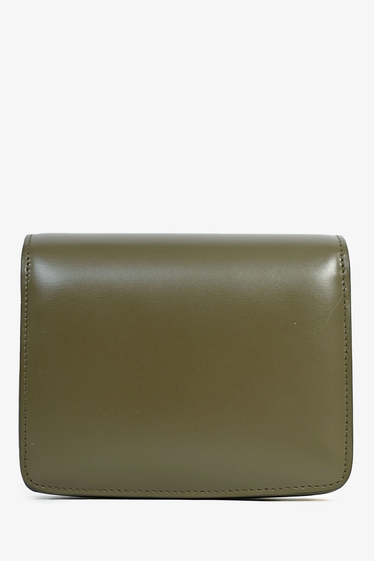 Celine 2019 Green Leather Nano Classic Box Bag with Strap