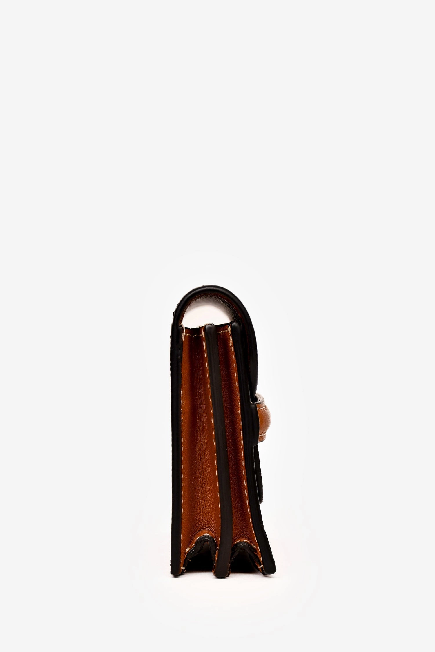 Celine 2022 Brown Leather/Canvas Triomphe Business Card Holder