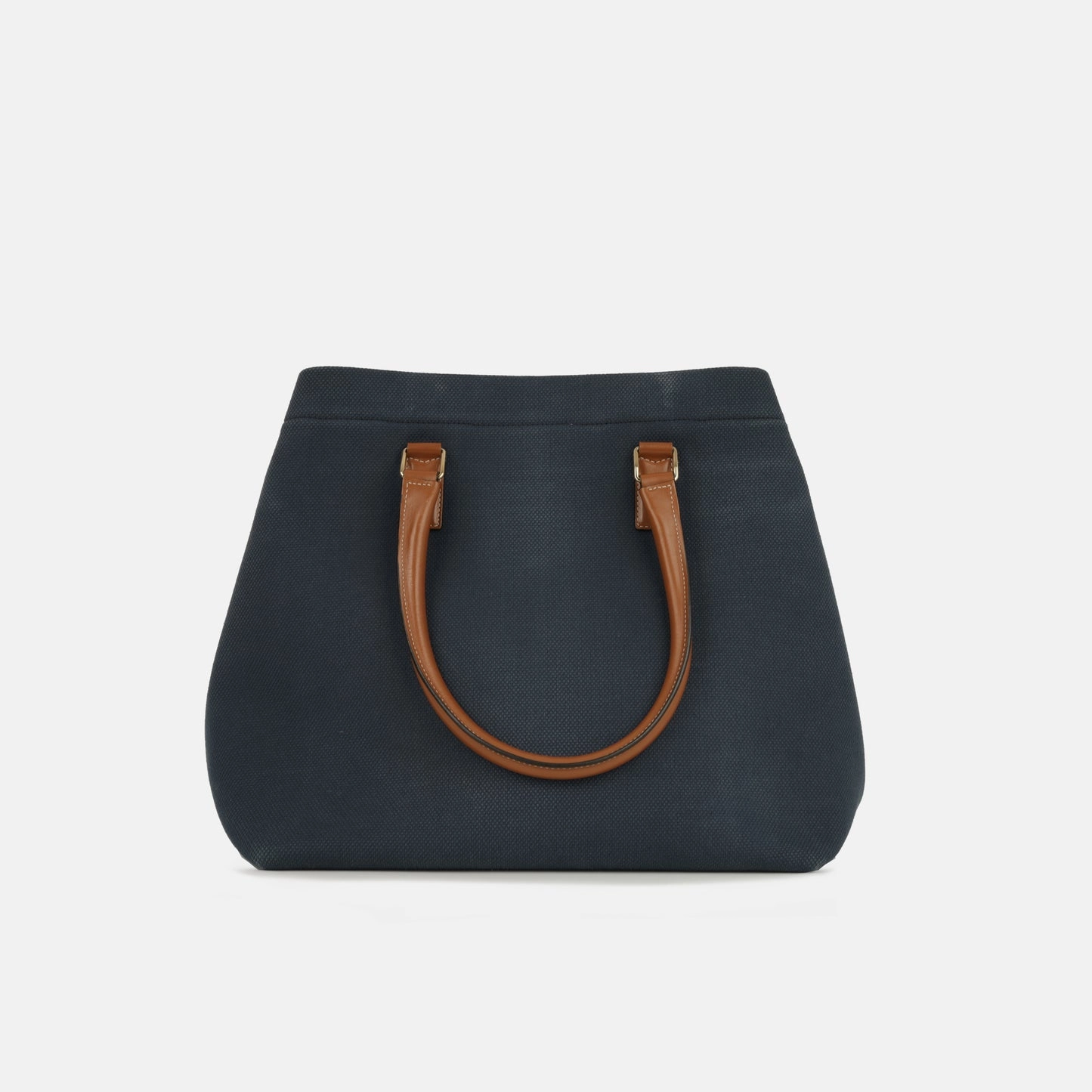 Celine - Cabas tote - Navy Canvas Fabric Exterior CGHW - Pre-Loved