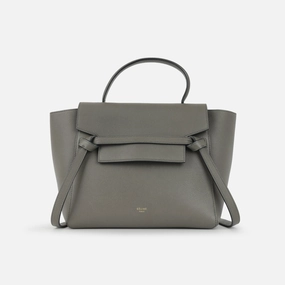 Celine - Micro Belt Bag - Grey Calfskin GHW - Pre-Loved