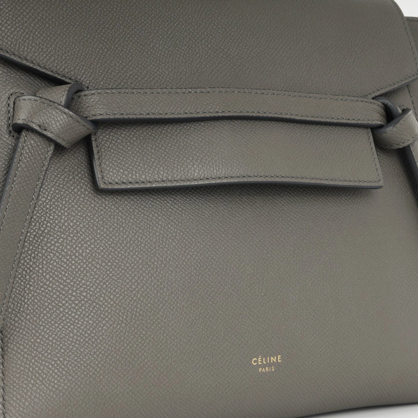 Celine - Micro Belt Bag - Grey Calfskin GHW - Pre-Loved