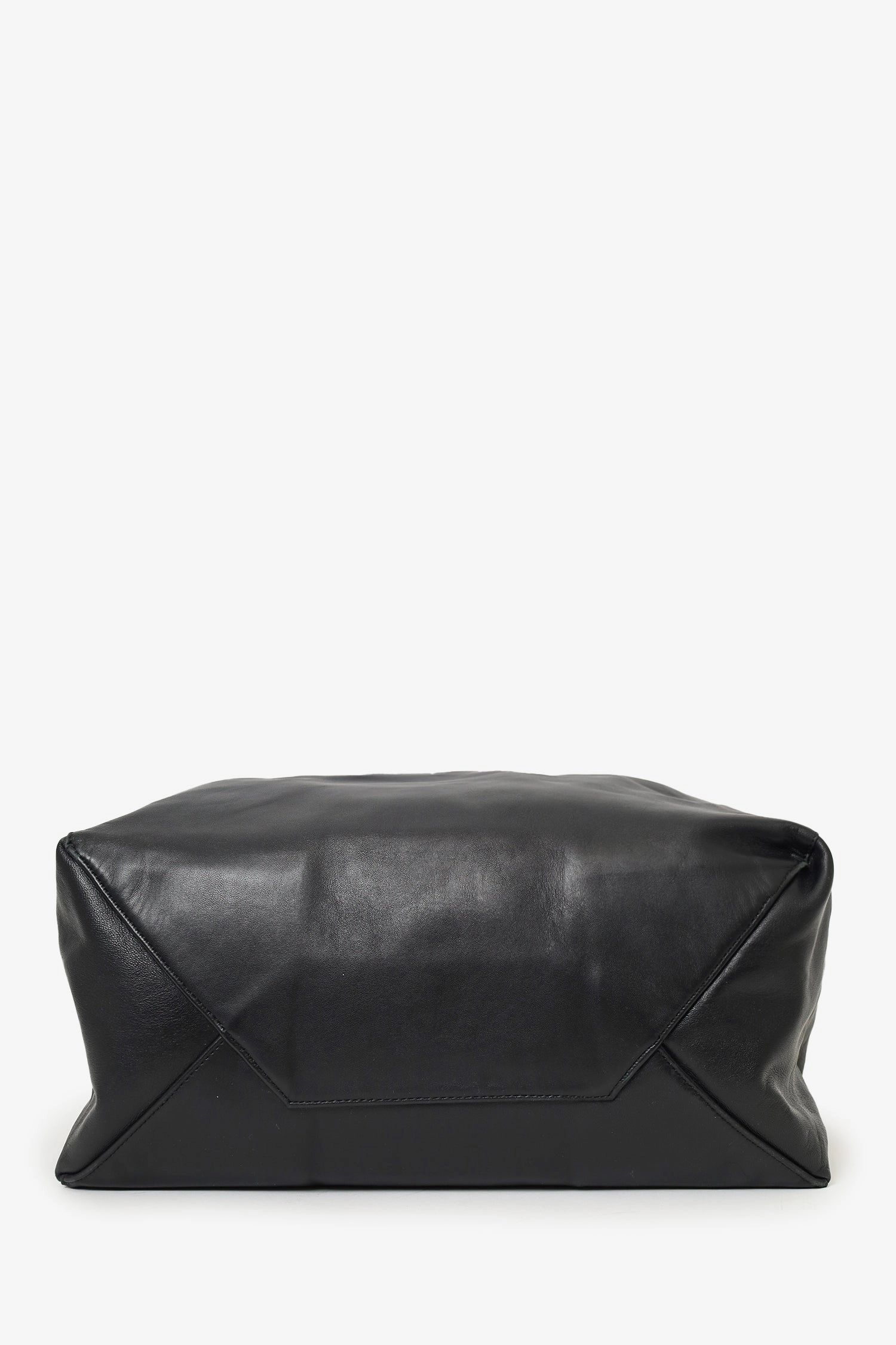 Celine Black Leather Cabas Horizontal Tote