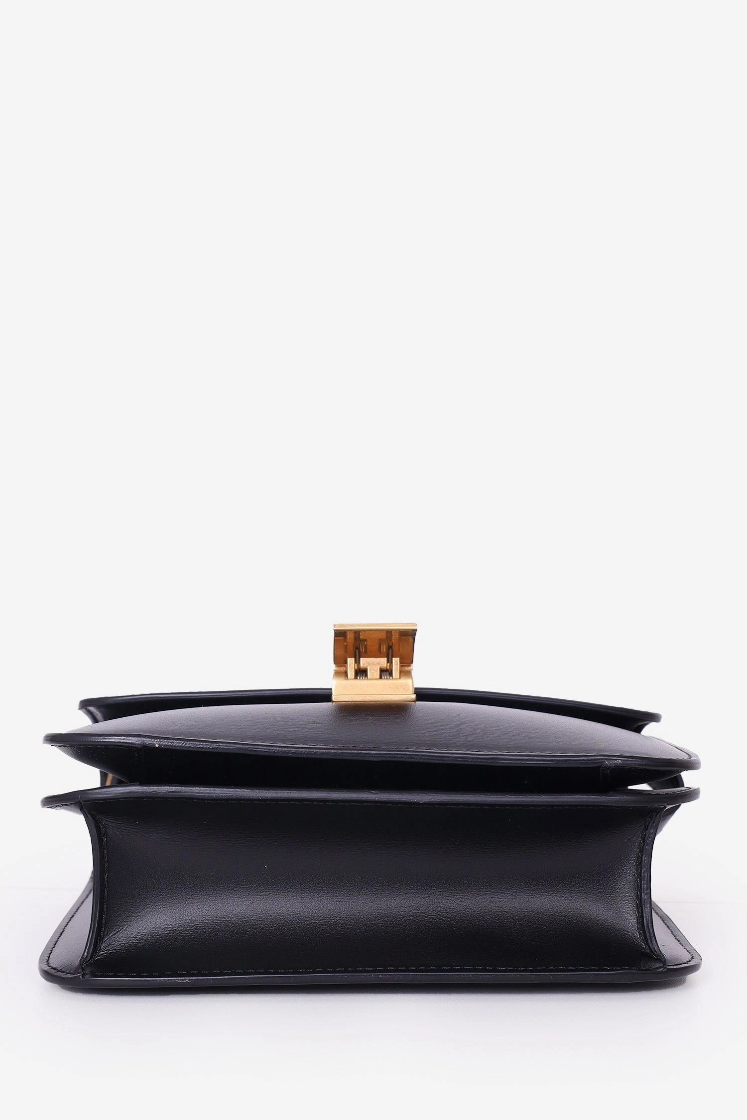 Celine Black Leather Small Box Crossbody Bag