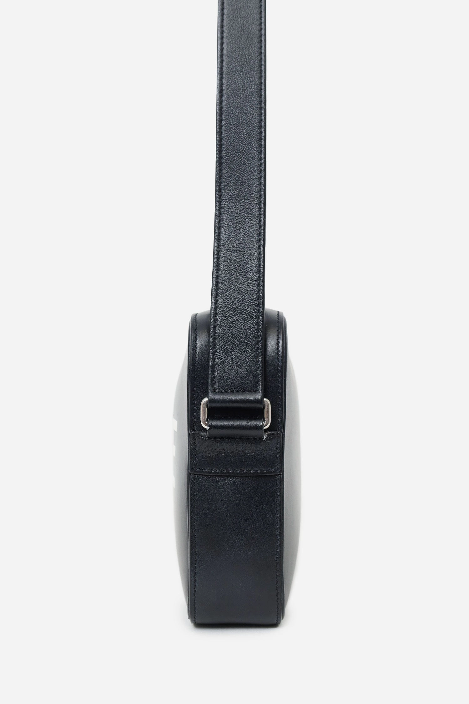 Celine Black Logo Messenger Bag