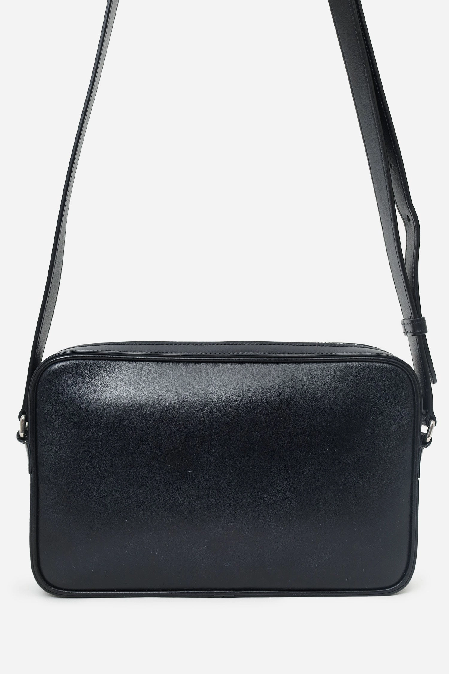 Celine Black Logo Messenger Bag
