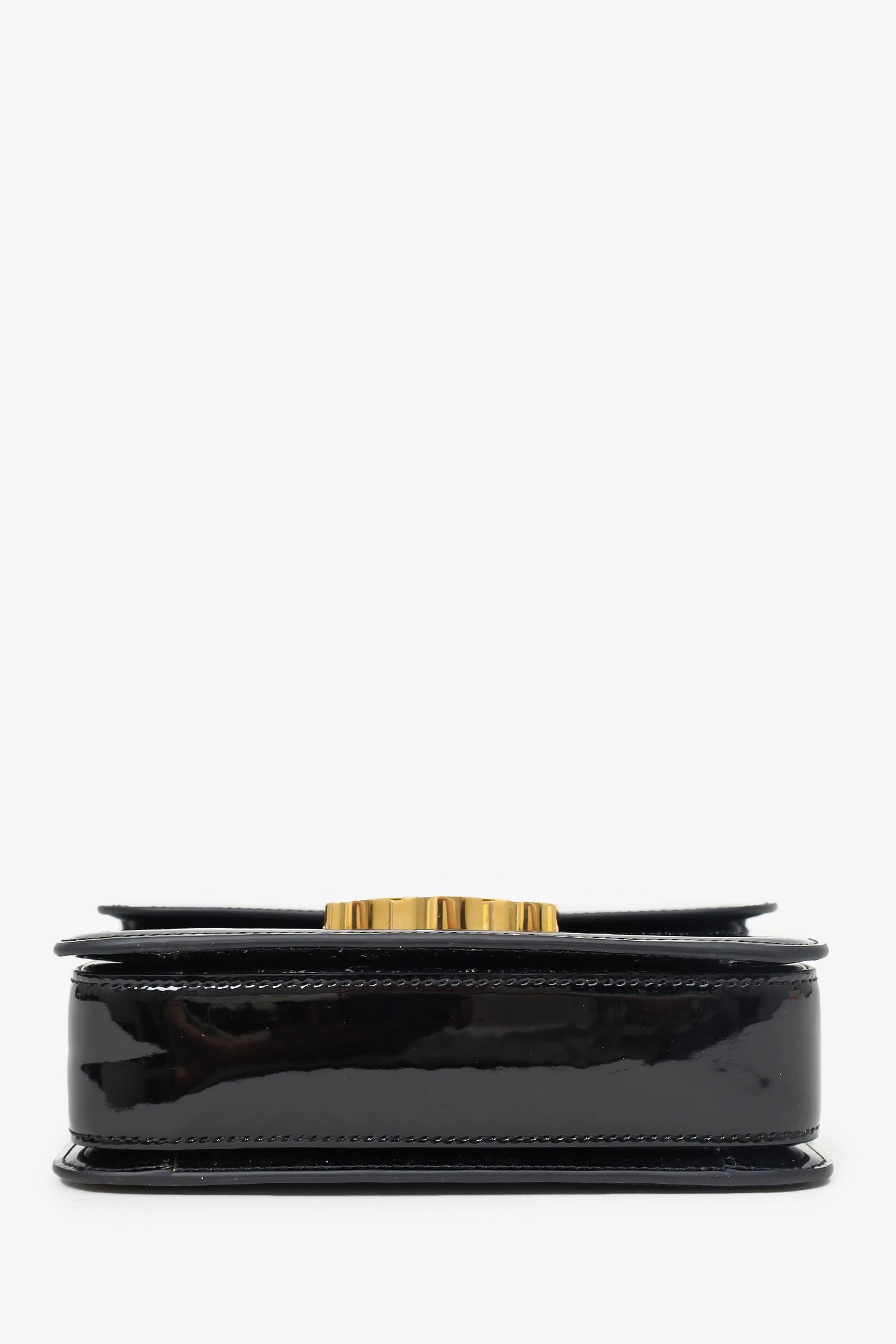 Celine Black Patent Calfskin Teen Garance Top Handle Bag