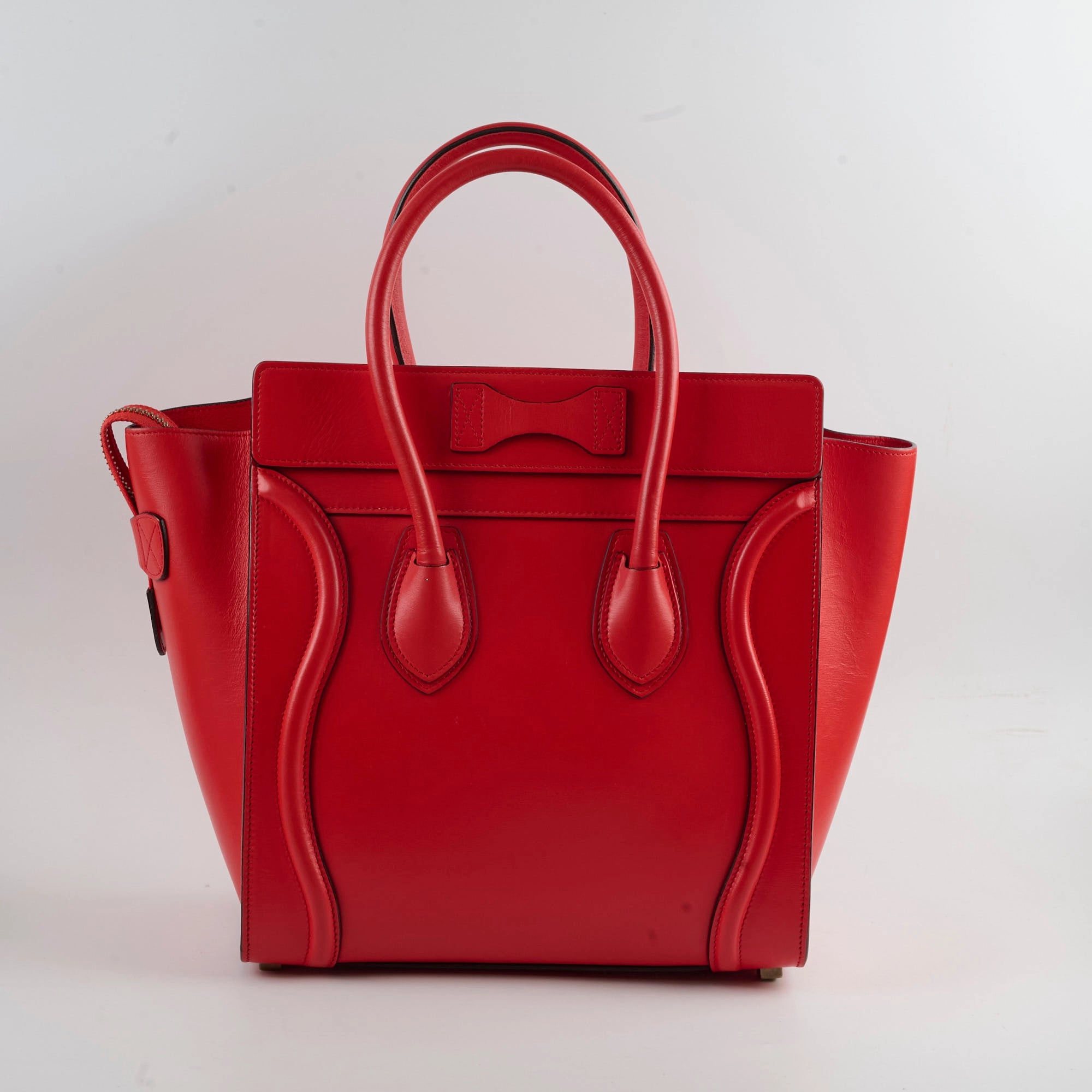 Celine Luggage Micro Red