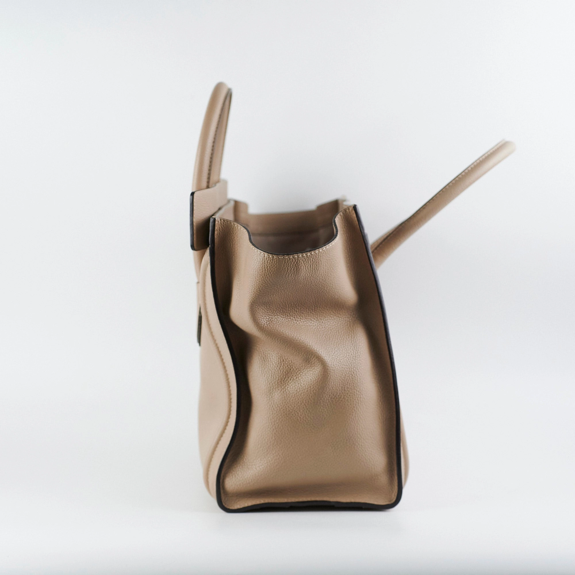 Celine Micro Luggage Tote Beige