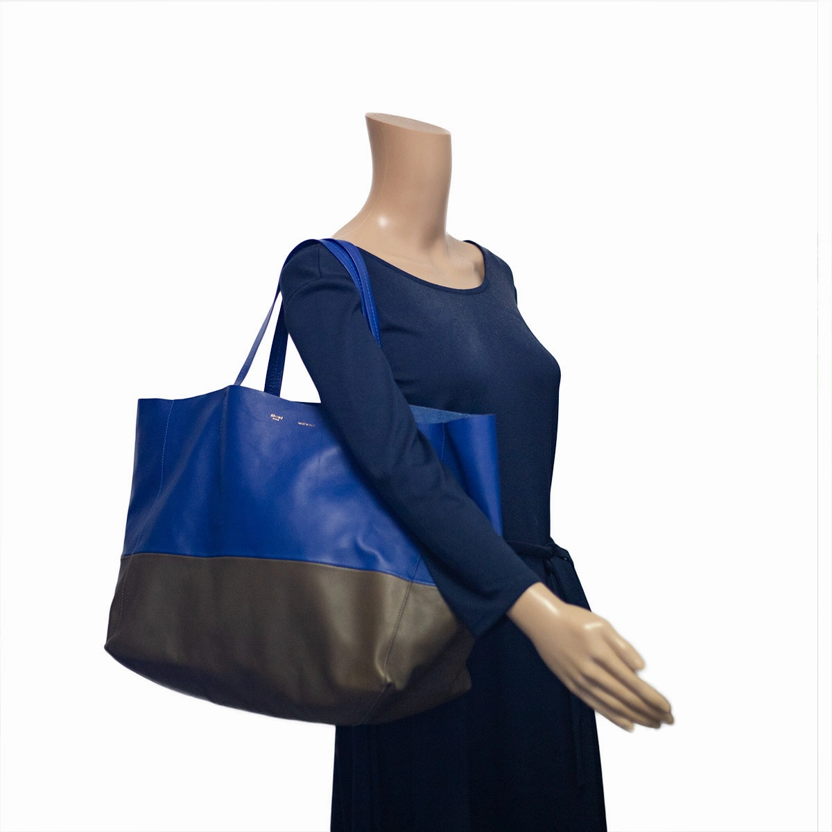 Celine Shoppers Tote Two Toned Blue/Grey