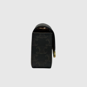 Celine Triomphe Crossbody Mini Canvas Brown GHW