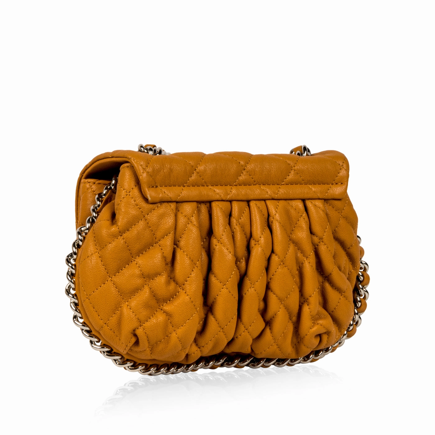 Chain Around Crossbody Bag - Mustard - SHW