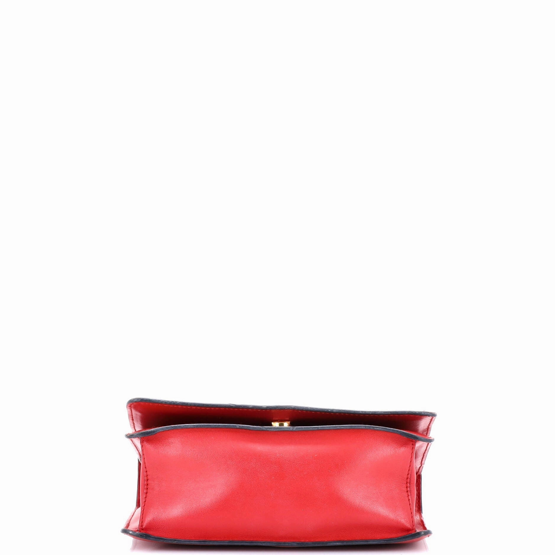 Chain Flap Crossbody Bag Saffiano Leather Mini