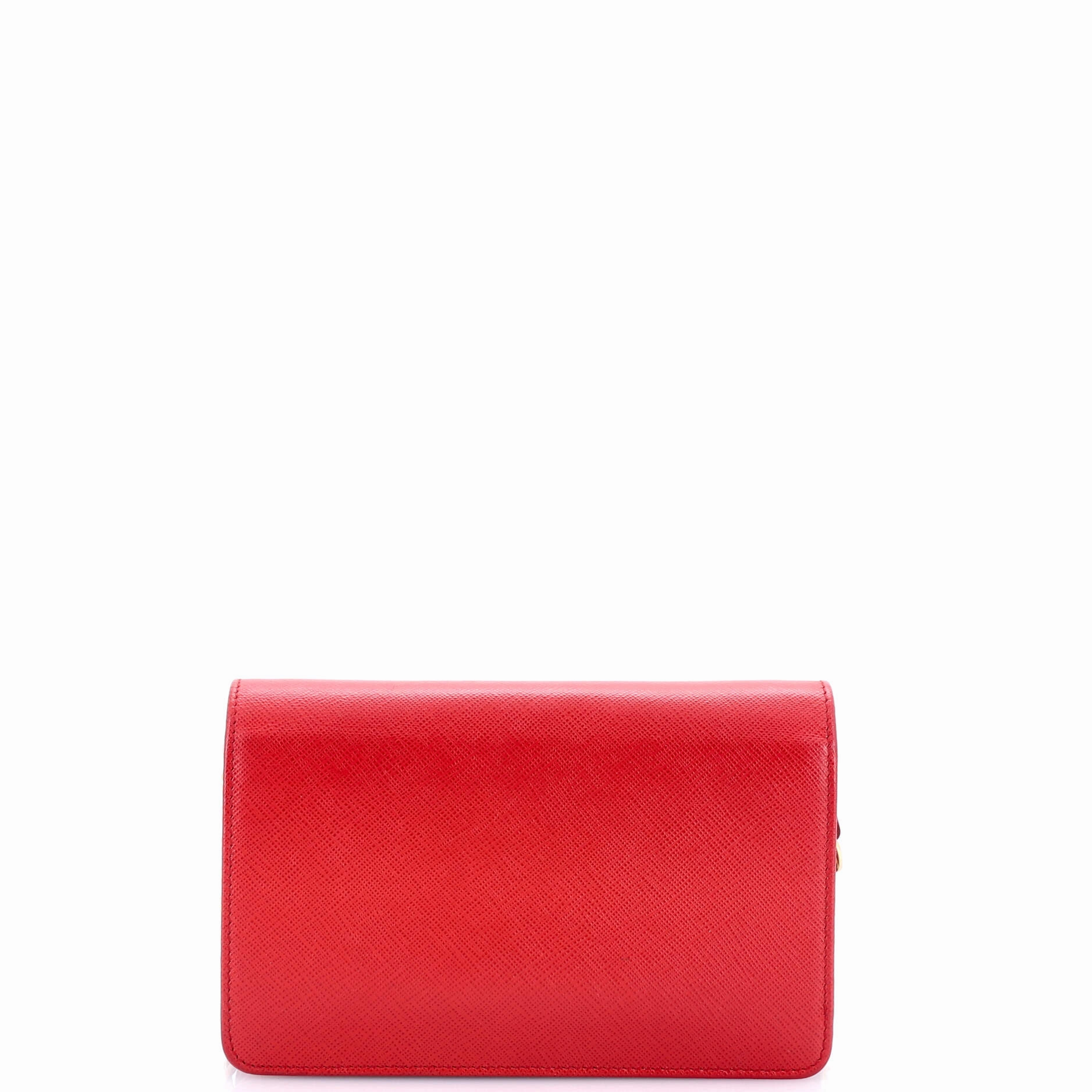Chain Wallet Crossbody Saffiano Leather