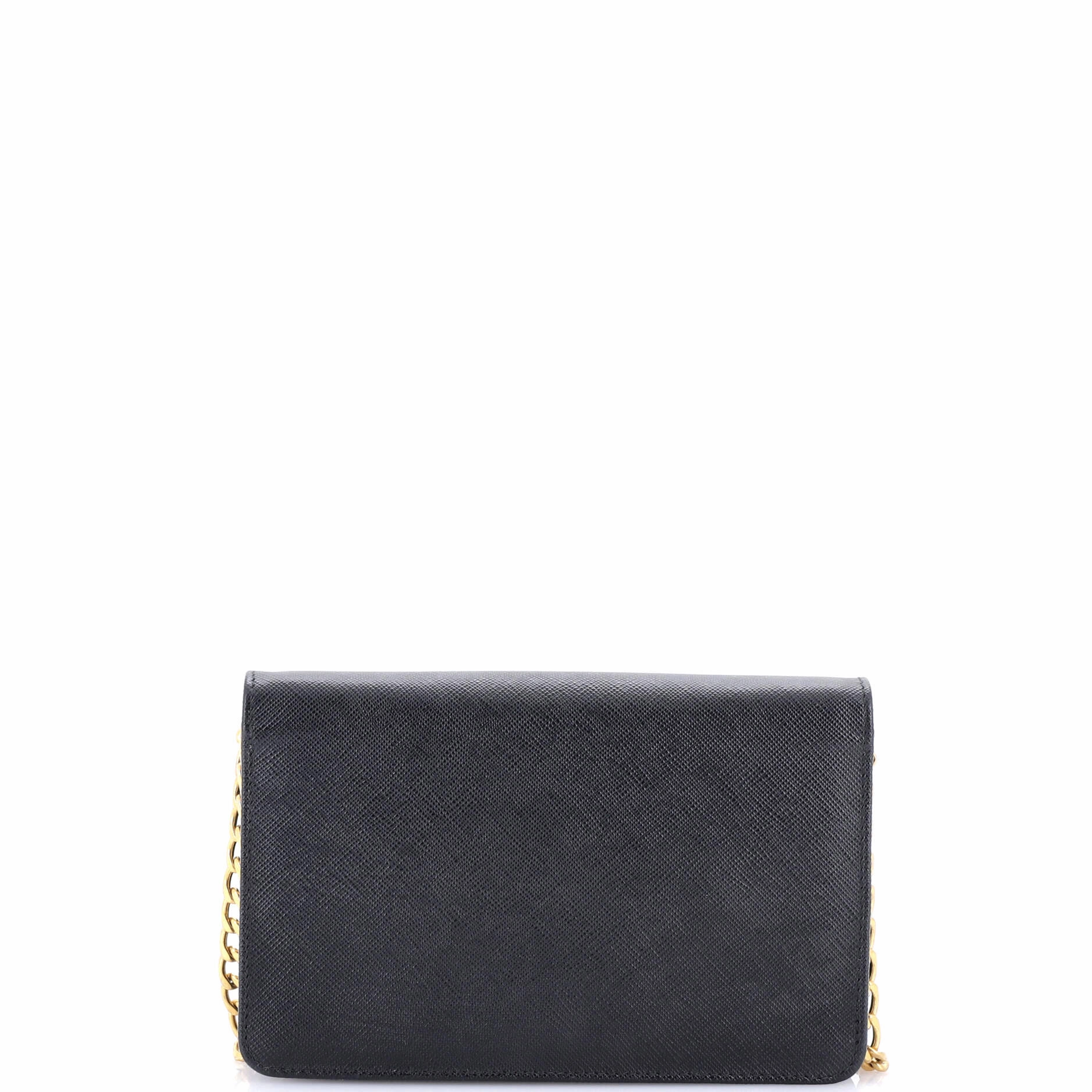 Chain Wallet Crossbody Saffiano Leather