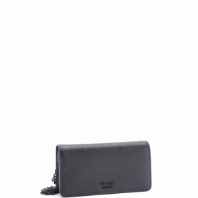Chain Wallet Crossbody Saffiano Leather