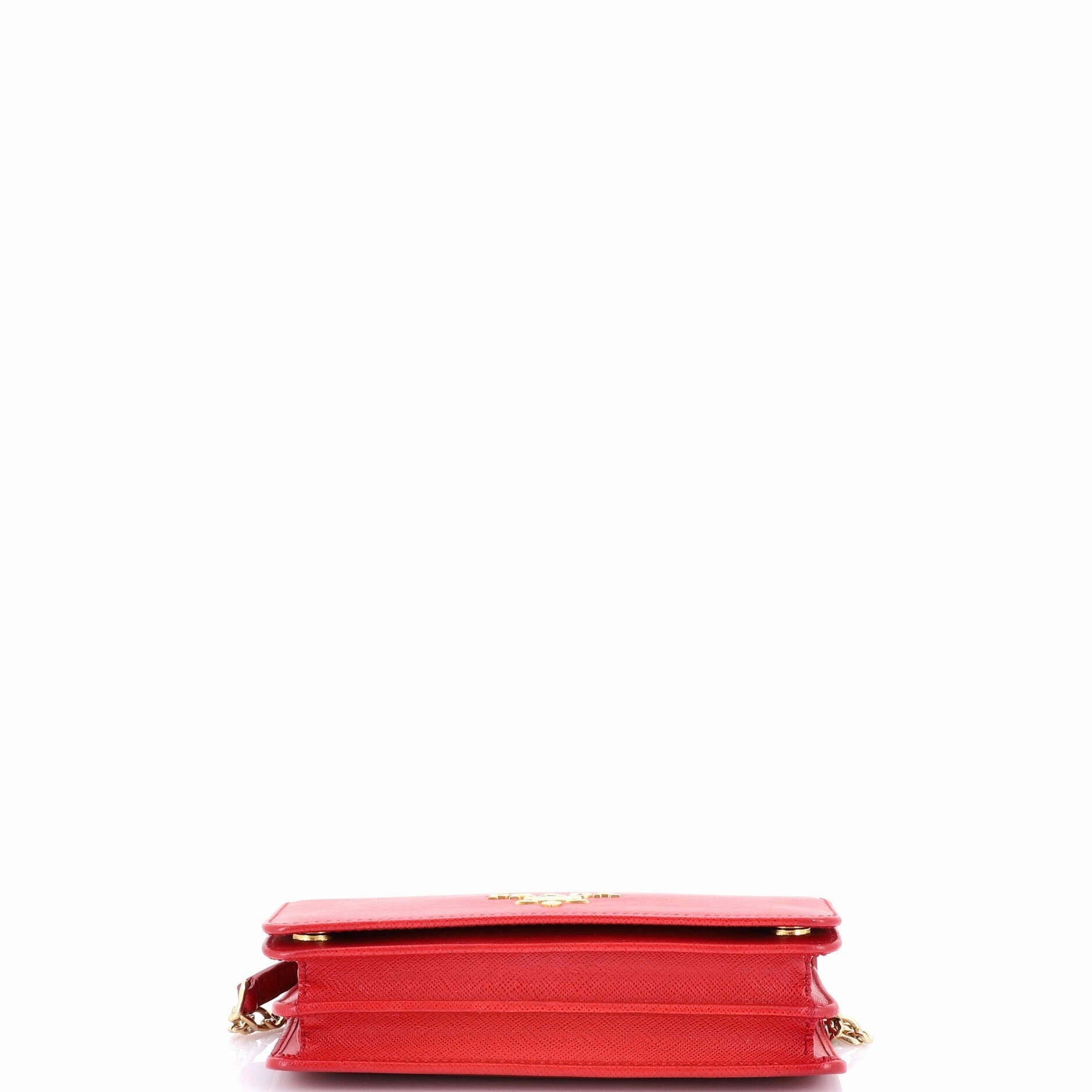Chain Wallet Crossbody Saffiano Leather