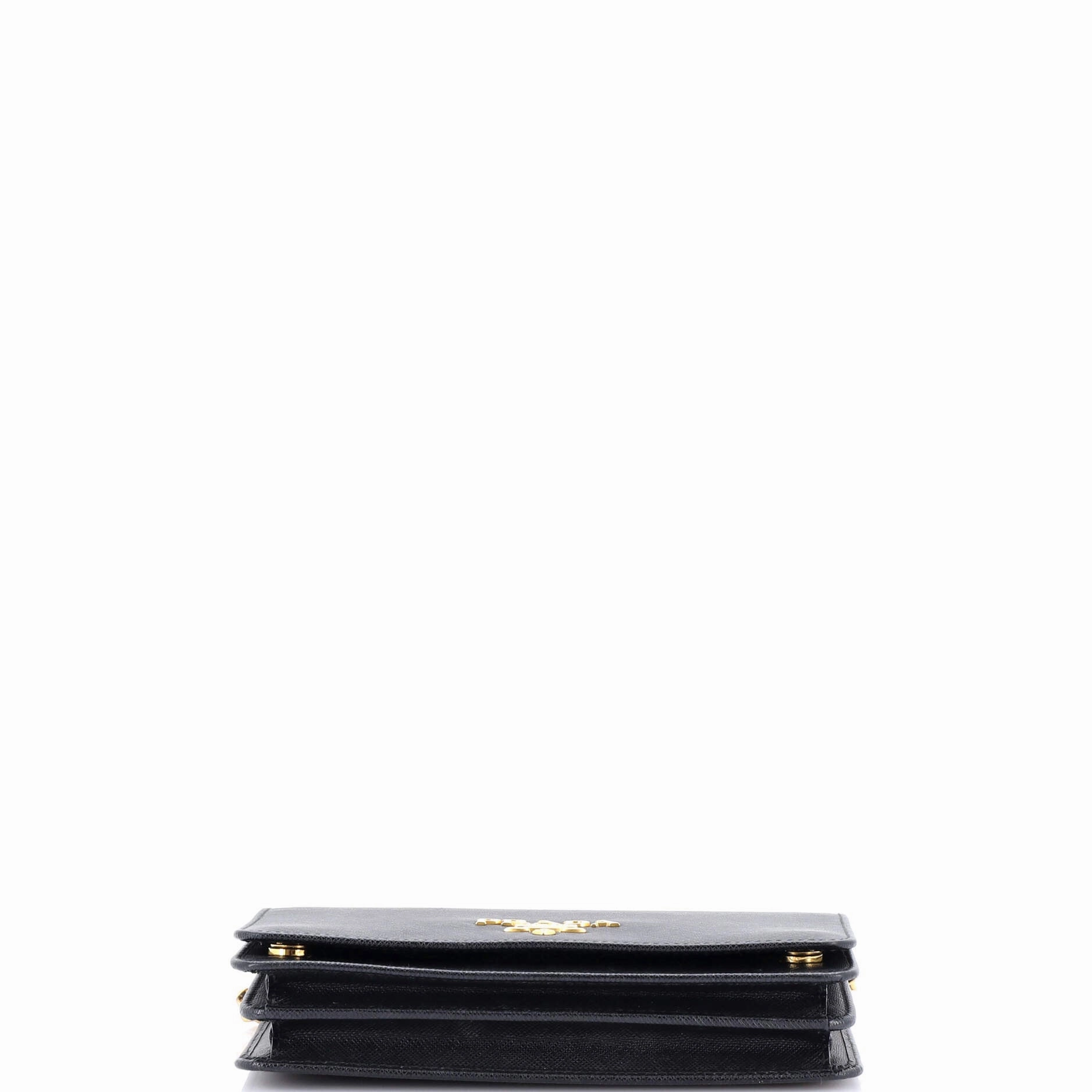 Chain Wallet Crossbody Saffiano Leather