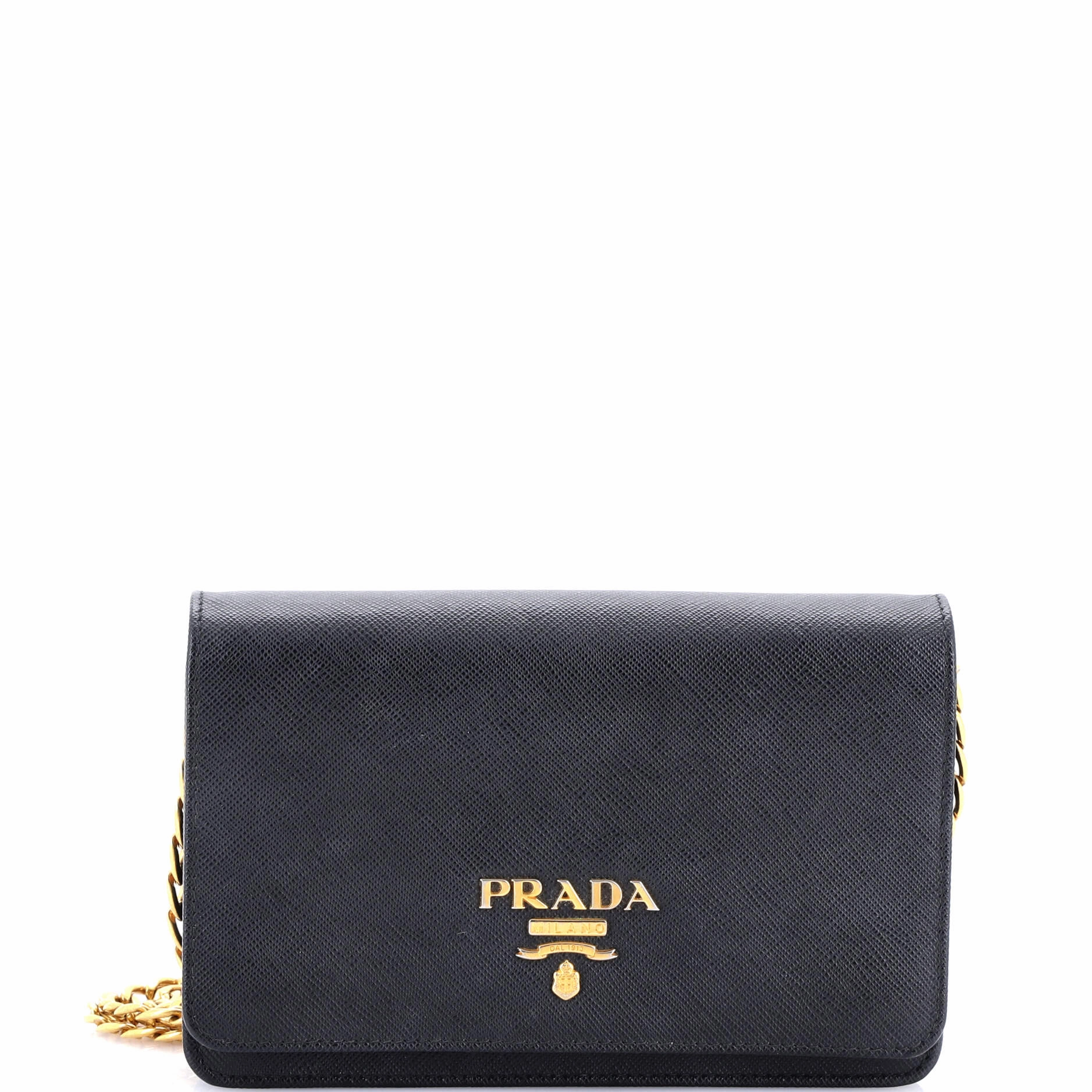 Chain Wallet Crossbody Saffiano Leather