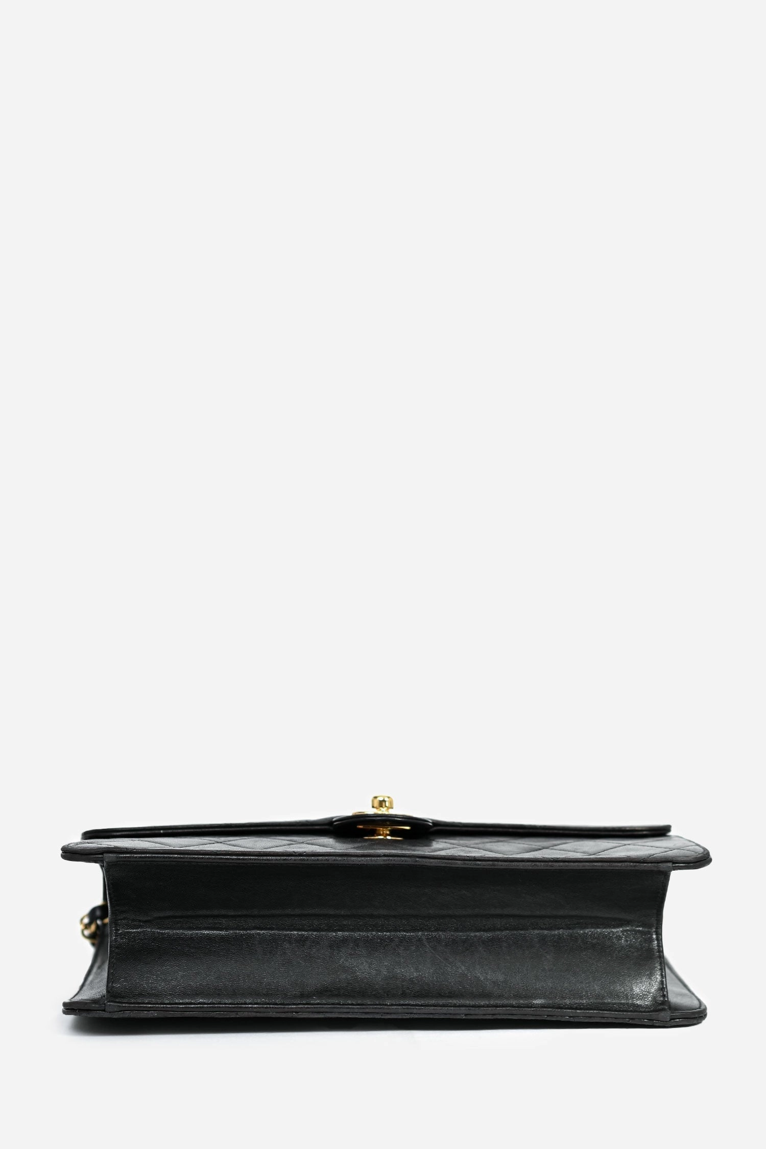 Chanel 1994 Black Lambskin Single Chain Flap Bag