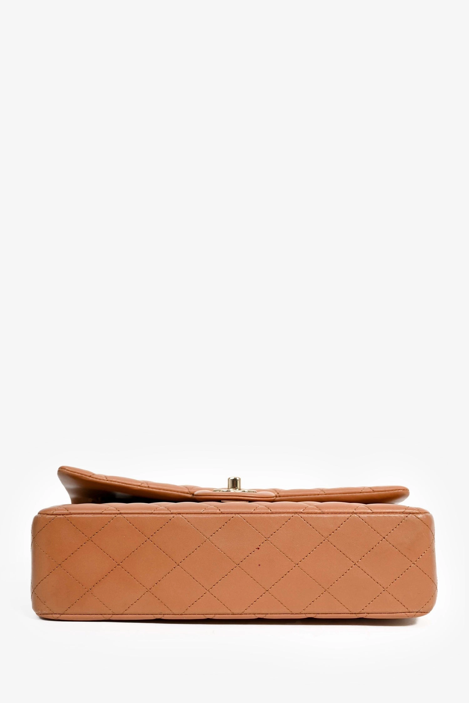 Chanel 2016-17 Nude Lambskin Medium Double Flap Shoulder Bag