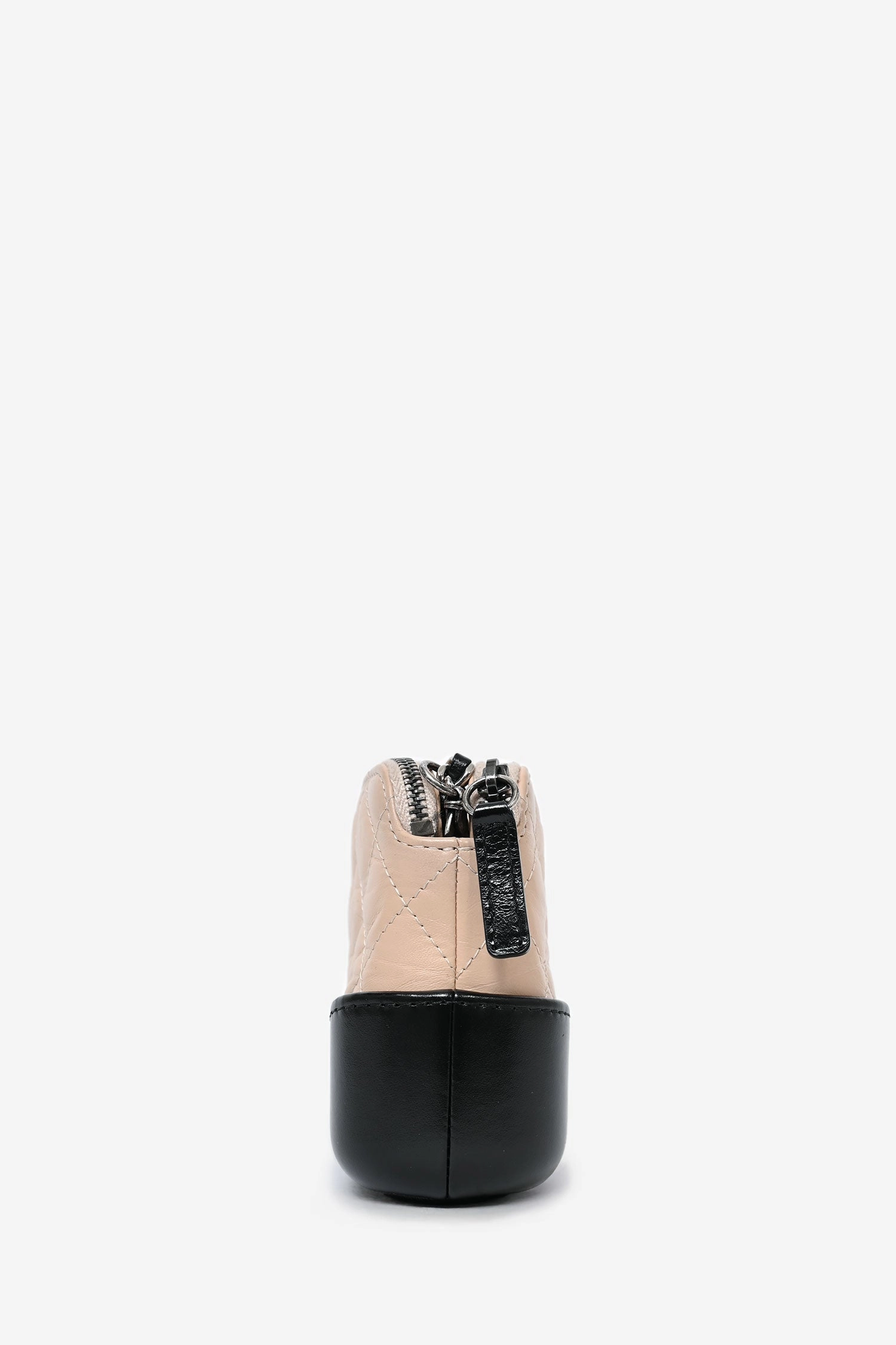 Chanel 2017-18 Beige/Black Leather Gabrielle Wallet on Chain