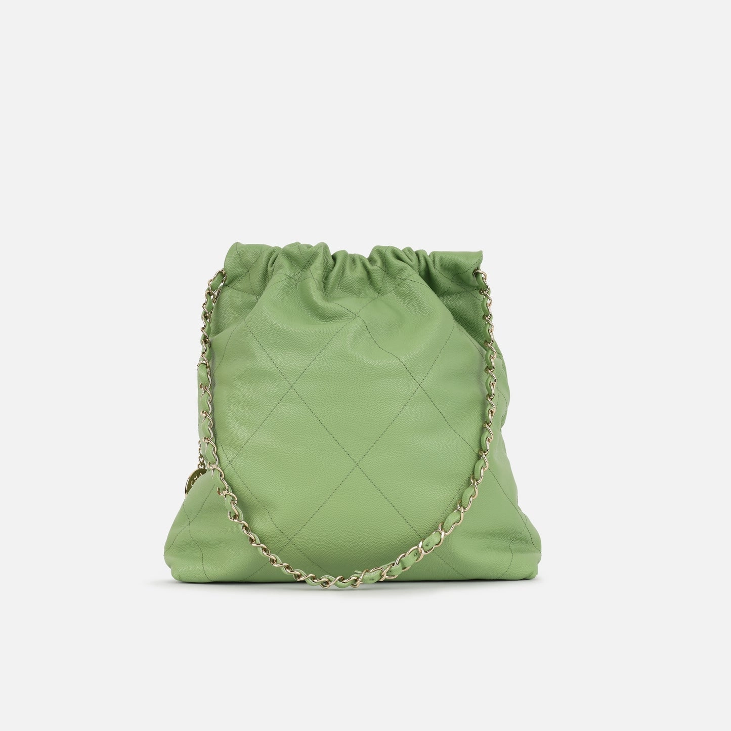 Chanel 22 Small Handbag Avocado Green Caviar CGHW
