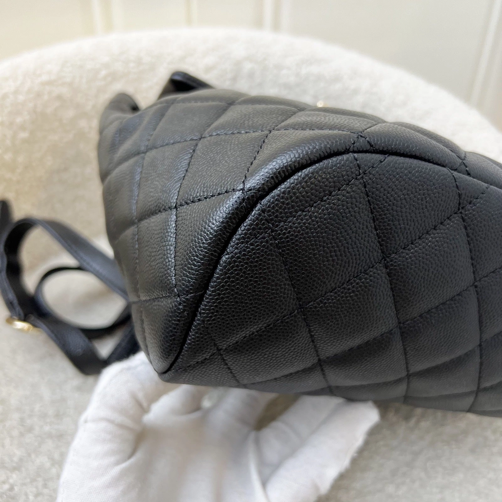 Chanel 24S Urban Spirit Small Backpack in Black Caviar and LGHW (Model: AS4058)