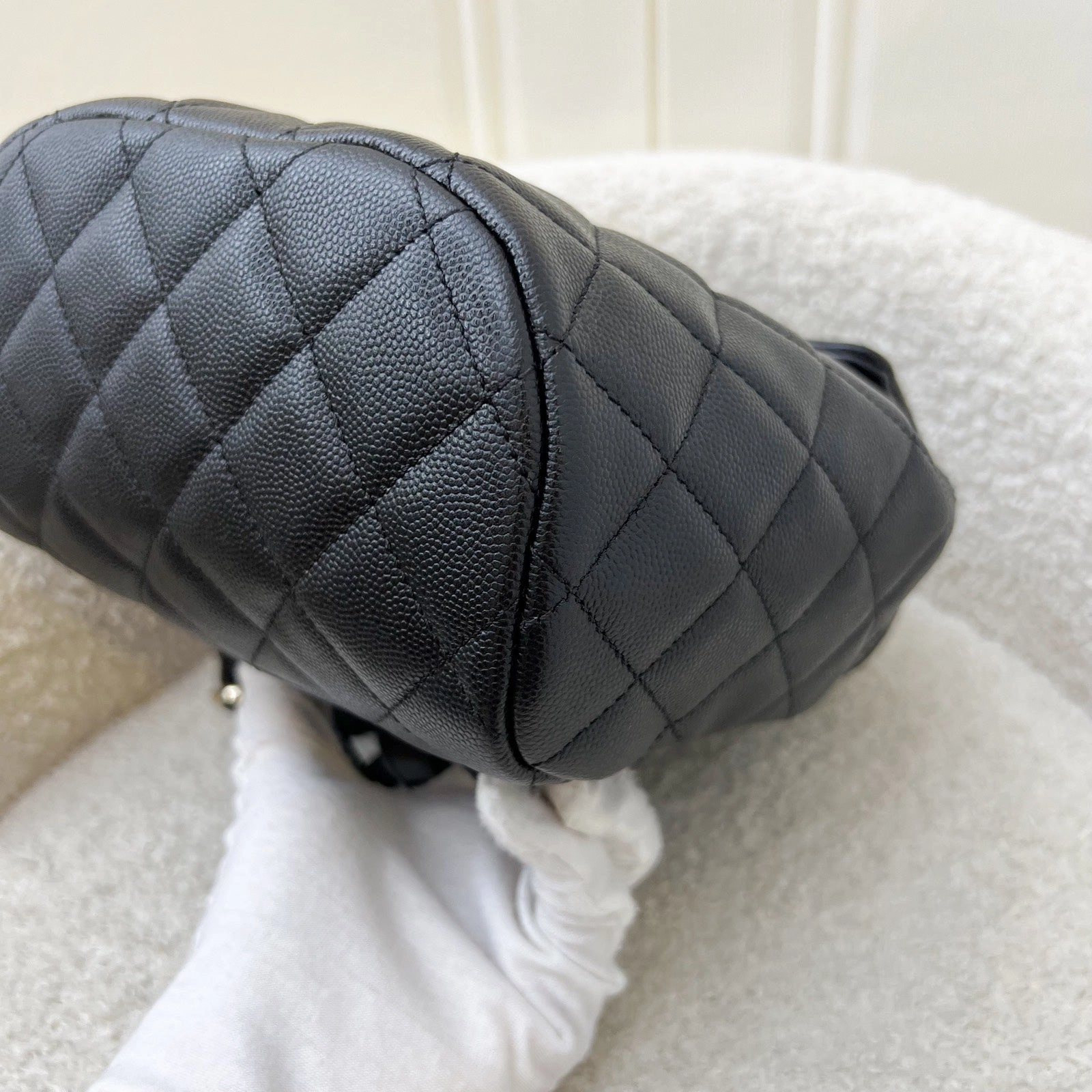 Chanel 24S Urban Spirit Small Backpack in Black Caviar and LGHW (Model: AS4058)