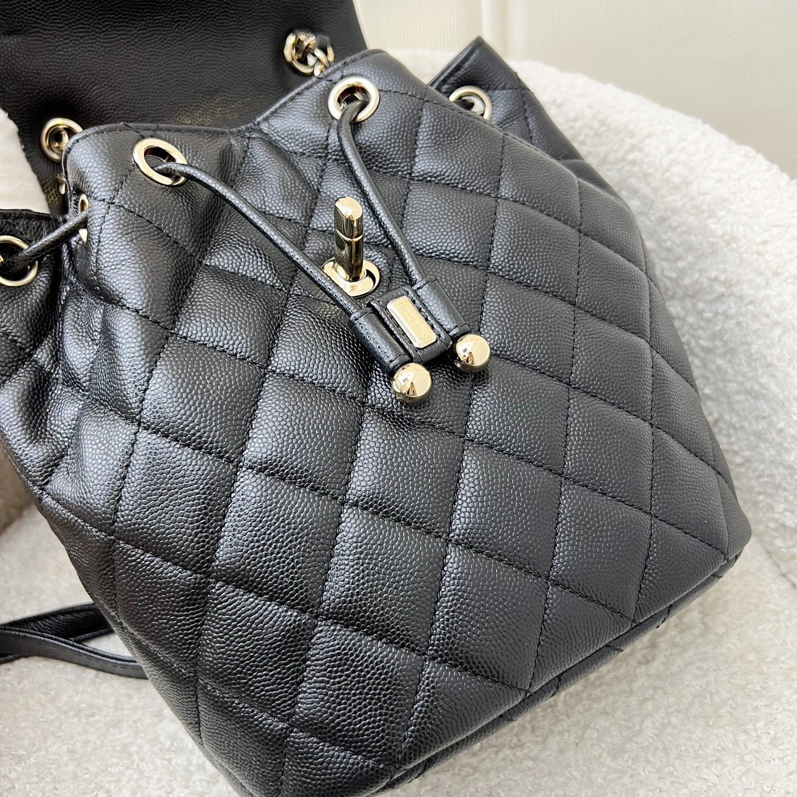 Chanel 24S Urban Spirit Small Backpack in Black Caviar and LGHW (Model: AS4058)