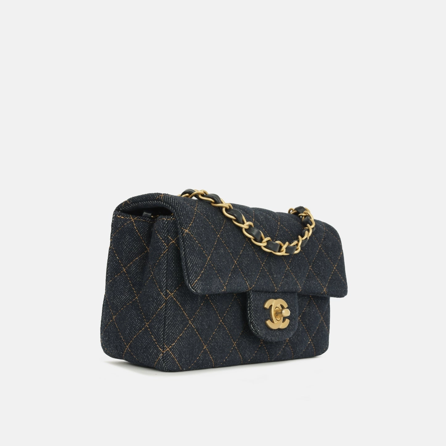 Chanel 25C Mini Flap - Indigo Denim