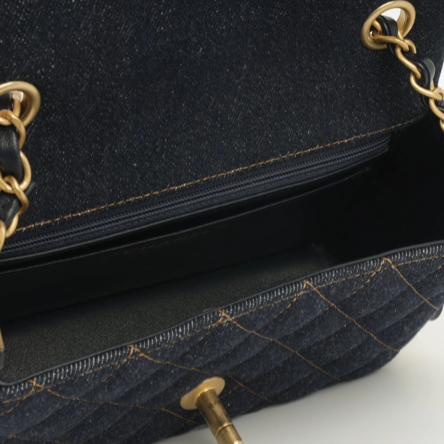 Chanel 25C Mini Flap - Indigo Denim