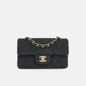 Chanel 25C Mini Flap - Indigo Denim